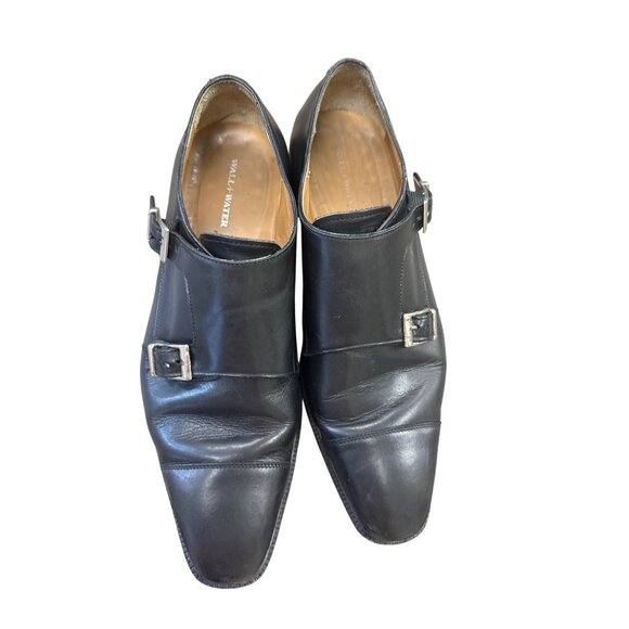 Wall & Water mens black leather dress shoes oxfords Size 11 SKU 6844 main image 6